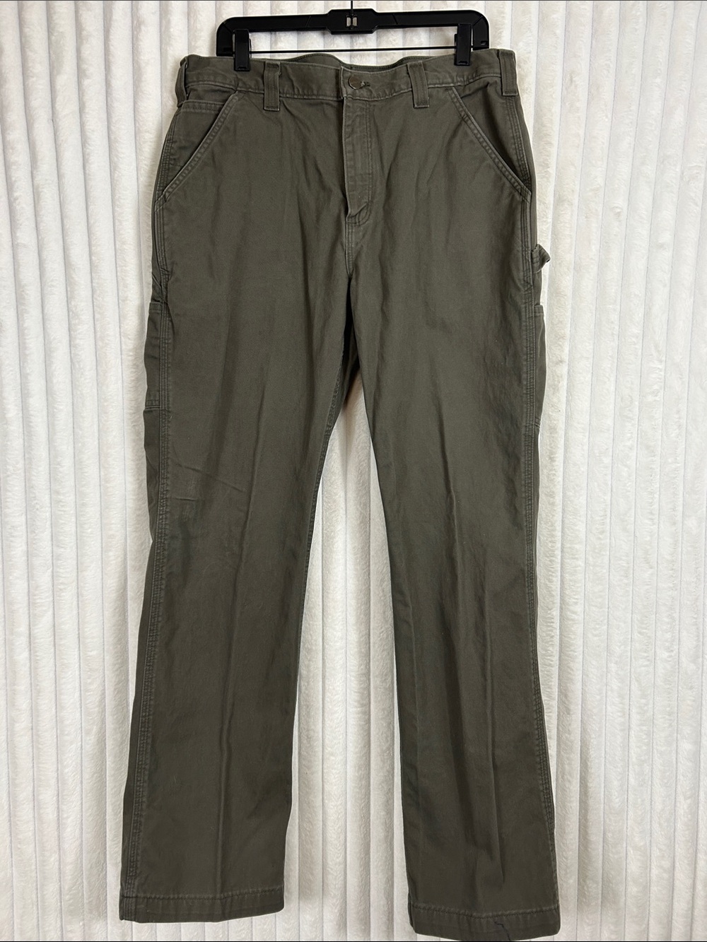 Carhartt Men's workwear utility pocket Pants in Olive sz 36